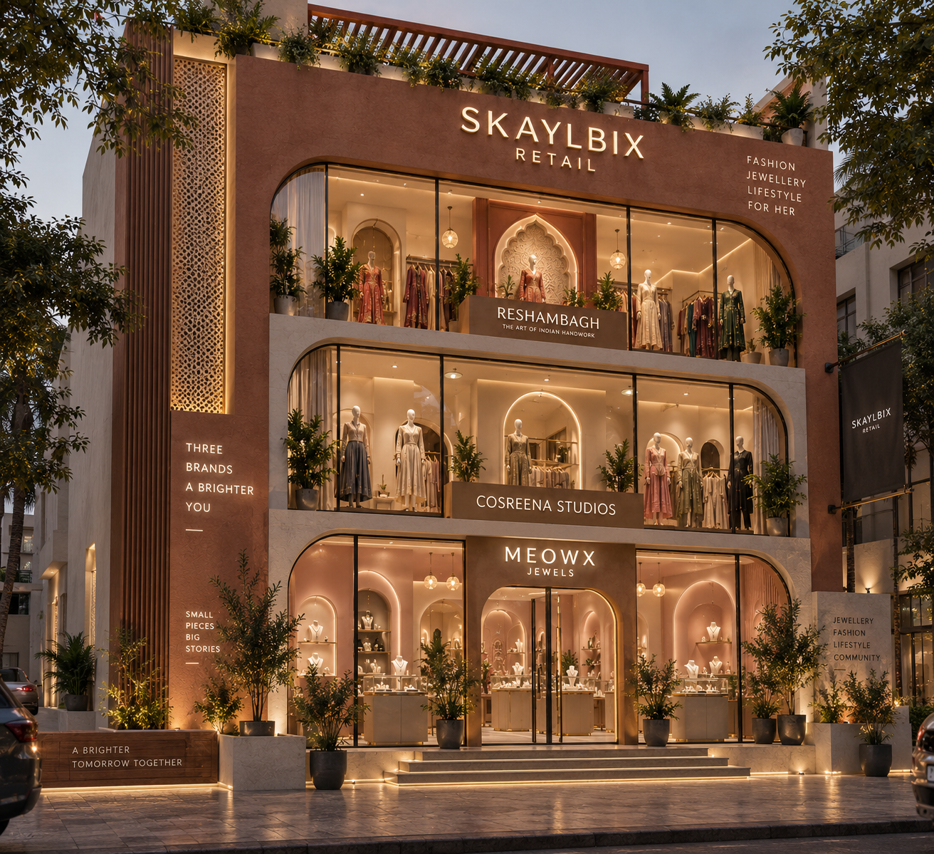 Skaylbix Retail-Multibrand store concept 3D